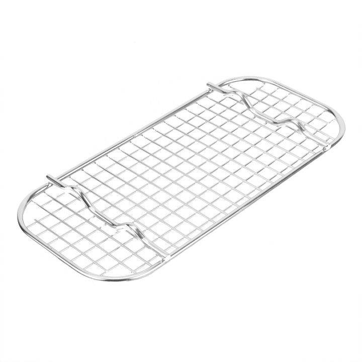 Third-size Super Pan V® stainless steel wire cooling grate