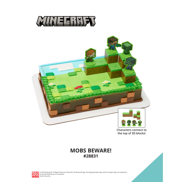 MINECRAFT Mobs Beware! The Magic of Cakes® Icing Only Page