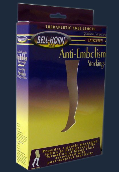 Bell-Horn Knee Length Anti-Embolism Stockings, Large, Beige MK 678751