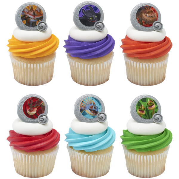 DreamWorks How to Train Your Dragon Dragon Shield Cupcake Rings