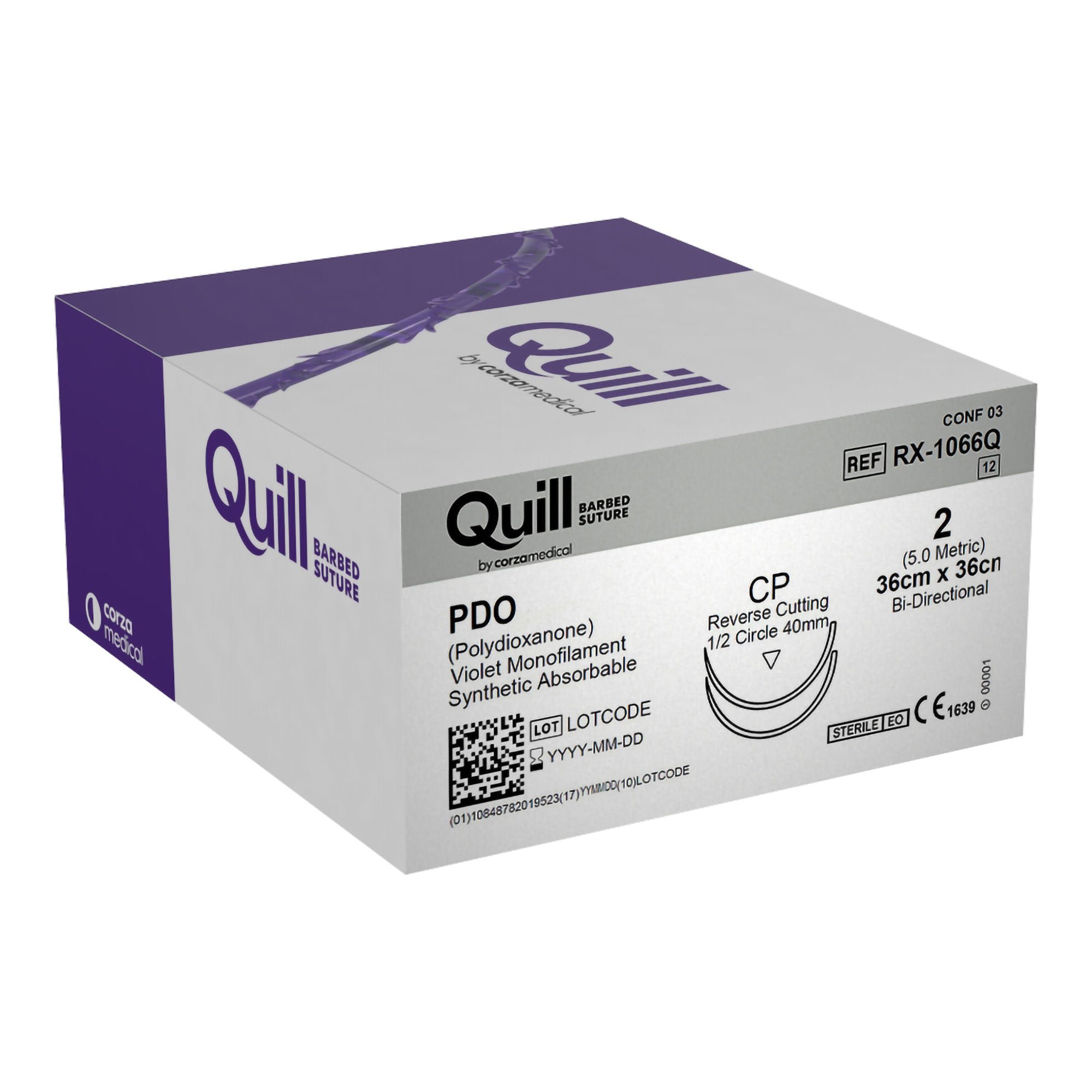 Quill™ Knotless Tissue-Closure Device Suture with Needle