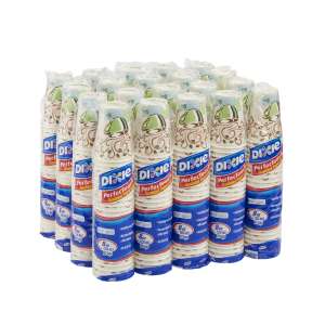 Dixie®, Perfectouch WiseSize™ 8oz Insulated Paper Hot Coffee Cups, Multicolor