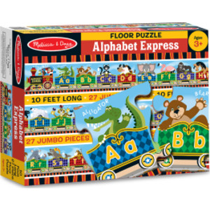 Alphabet Express Floor Puzzle, 10' x 6-1/2", 27 Pieces