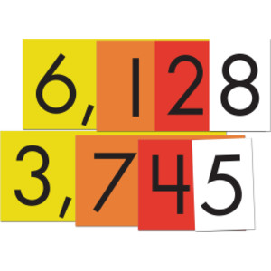 4-Value Whole Numbers Place Value Cards Set, 40 Cards