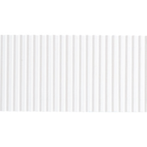 Corrugated Paper, White, 48" x 25', 1 Roll
