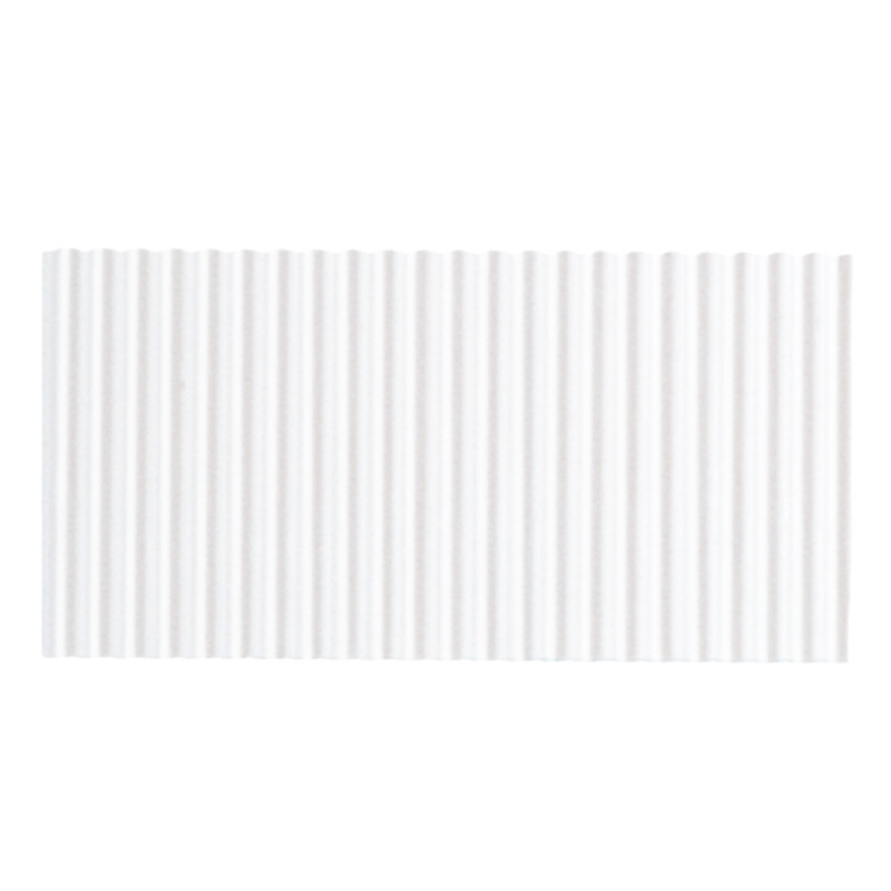 Corrugated Paper, White, 48" x 25', 1 Roll