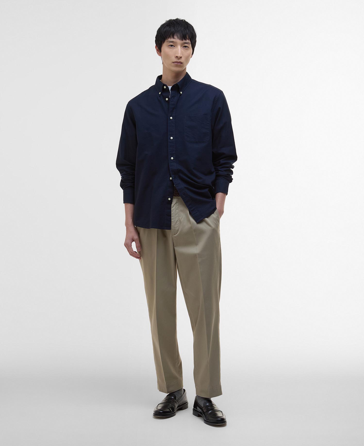 Dunand Oversized Long-Sleeved Oxford Shirt image number 1