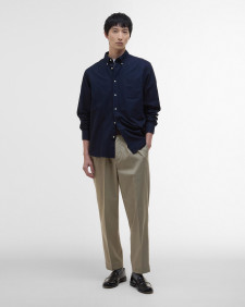Dunand Oversized Long-Sleeved Oxford Shirt Classic Navy