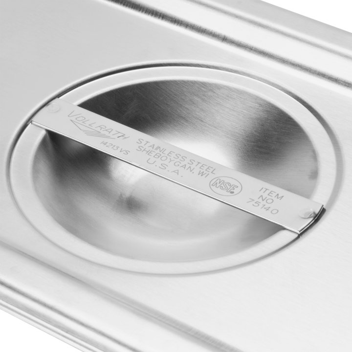 Fourth-size Super Pan V® solid stainless steel cover