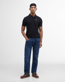 Sports Short-Sleeved Polo Shirt Classic Black