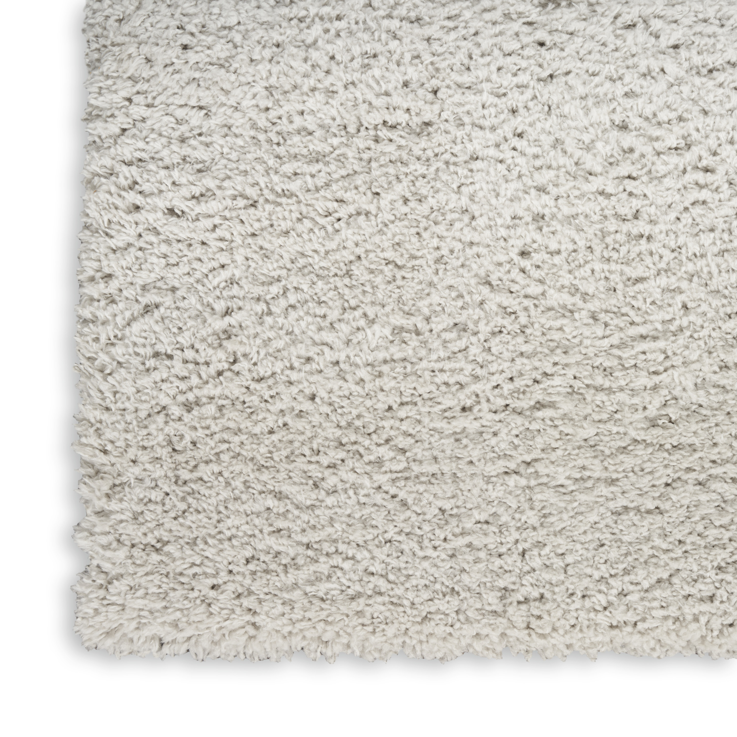Nourison Modern Shag 5'3" x 7' Silver Modern Indoor Rug
