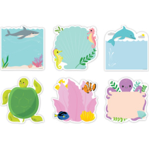 Sea Friends 6" Designer Cut-Outs, Pack of 36