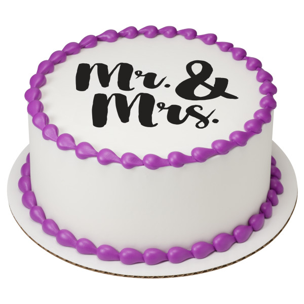 Mr. & Mrs. PhotoCake® Edible Image®
