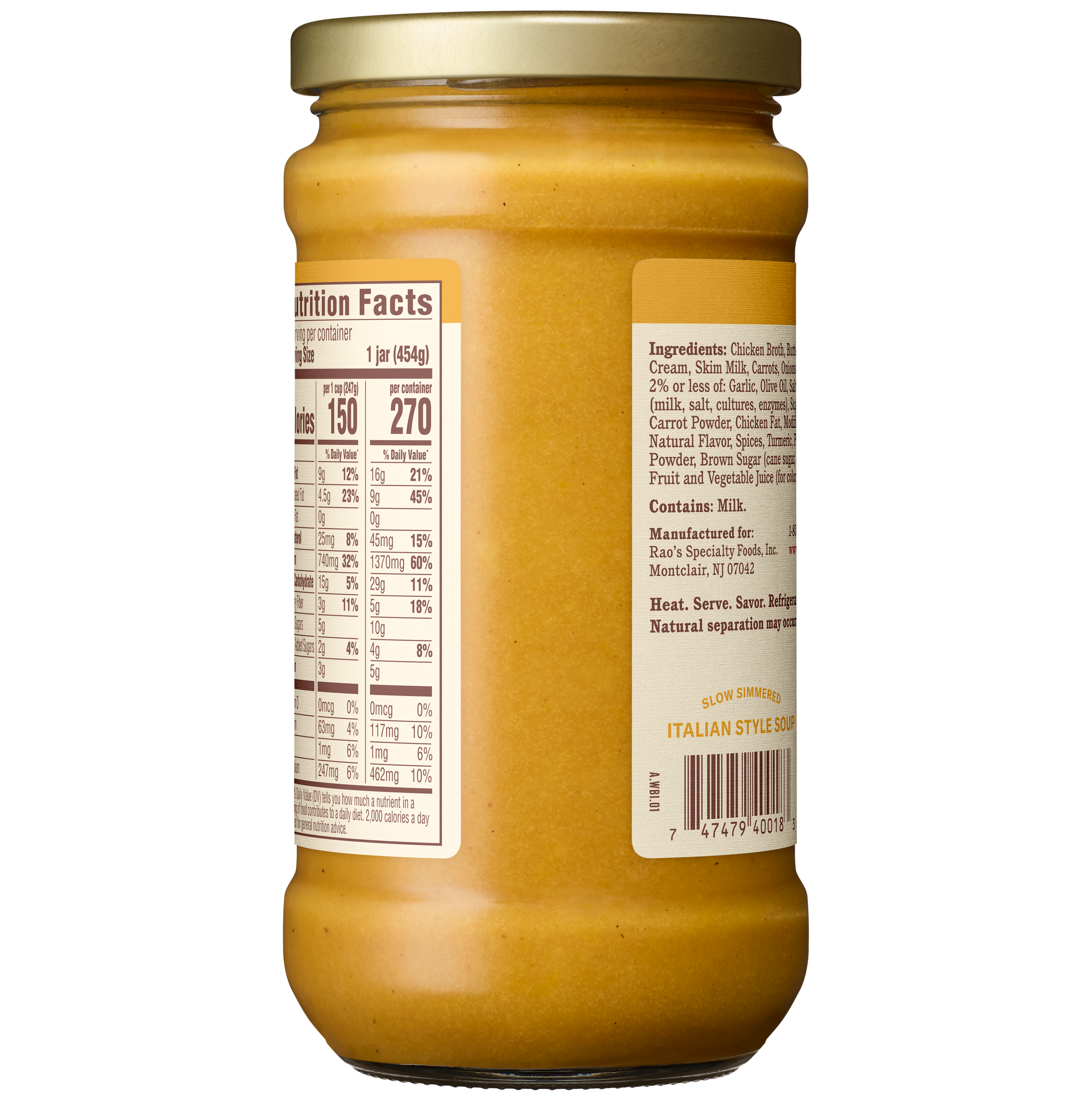 Butternut Squash Soup, 16 oz - Back Image