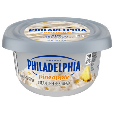Philadelphia Pineapple Cream Cheese Spread, 7.5 oz Tub
