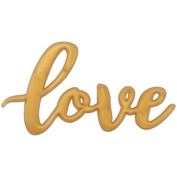 Gold Love Cupcake Layon
