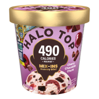 Cherry Chocolate Chip Chunk Light Ice Cream, Lower Calorie Frozen Dessert Pint, 16 fl oz