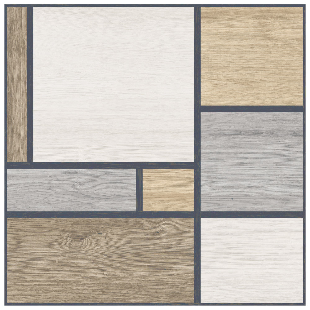 Llama Mondrian 25-5/8 in. x 25-5/8 in. Porcelain Floor and Wall Tile