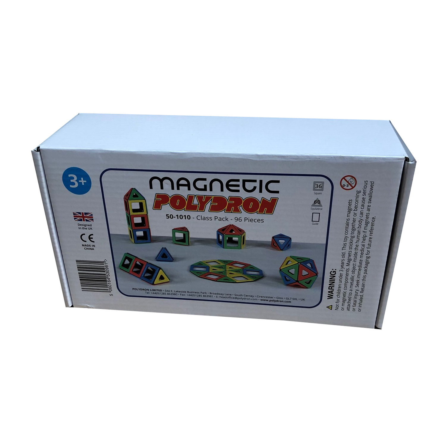 Polydron Magnetic Polydron Class Set, 96 Pieces image number null