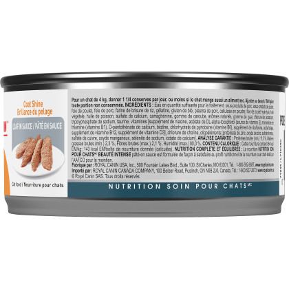 Royal Canin Feline Care Nutrition Intense Beauty Loaf In Sauce Canned Cat Food