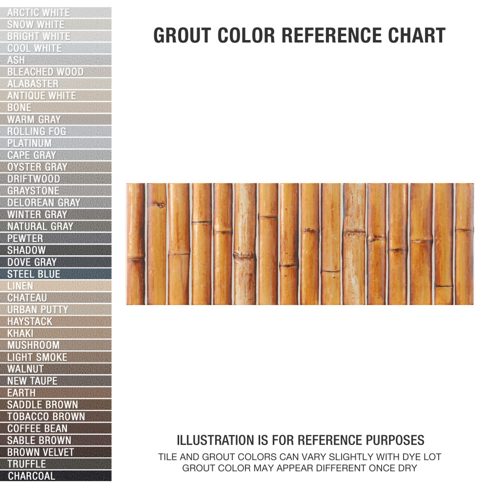 Bamboo Haven Clay Brown 5-7/8 in. x 11-7/8 in. Ceramic Wall Tile