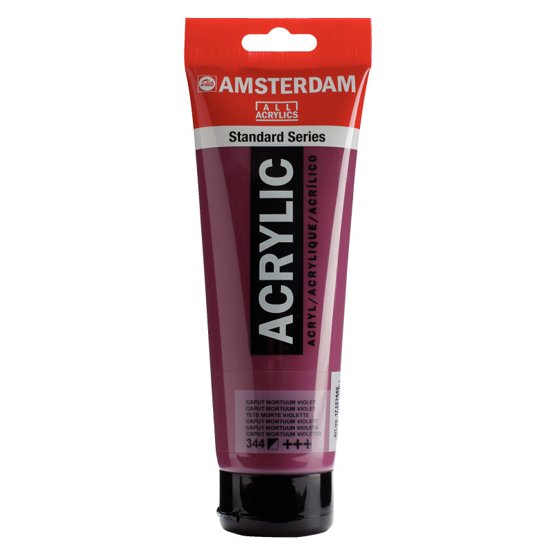 Standard Acrylic Paint Tube, 250 mL, Caput Mortuum Violet 344