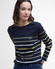 Hawkins Striped Long-Sleeved T-Shirt Navy Stripe
