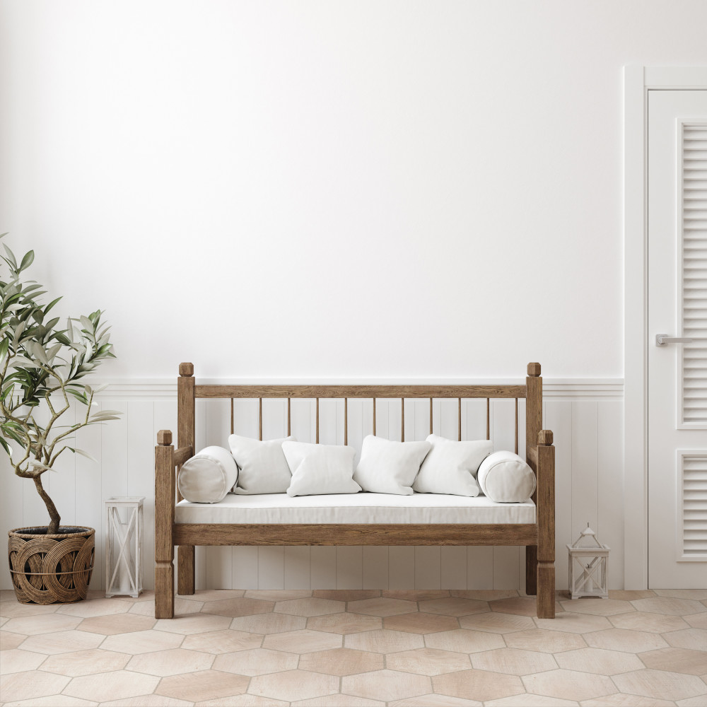 Sawnwood Hex Beige 8-5/8 in. x 9-7/8 in. Porcelain Floor and Wall Tile