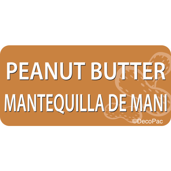 Peanut Butter/Mantequilla de Mani Promotional Label