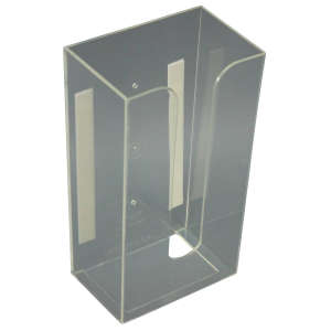Impact, Safety Zone Pro-Guard, Plastic Holder for Disposable Glove Box, 1 Box, Clear Acrylic
