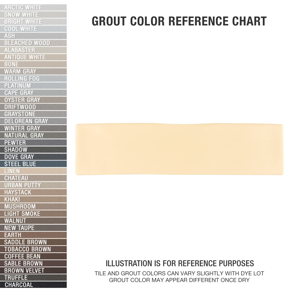 Chalk Ocre 3 in. x 11-3/4 in. Ceramic Wall Tile