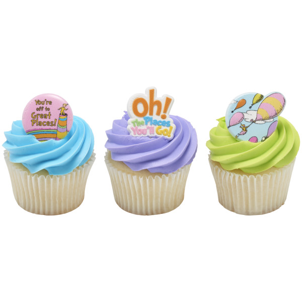Oh, the Places You'll Go! Onward we go Cupcake Rings