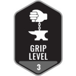 Touchscreen Compatible Mechanic Gloves in Blue - Grip Level 3