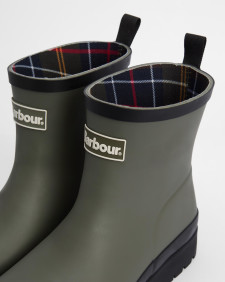 Portree Wedge Wellingtons Dusky Green/Black
