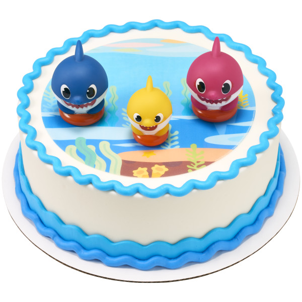Baby Shark Family Fun PhotoCake® Edible Image® DecoSet® Background