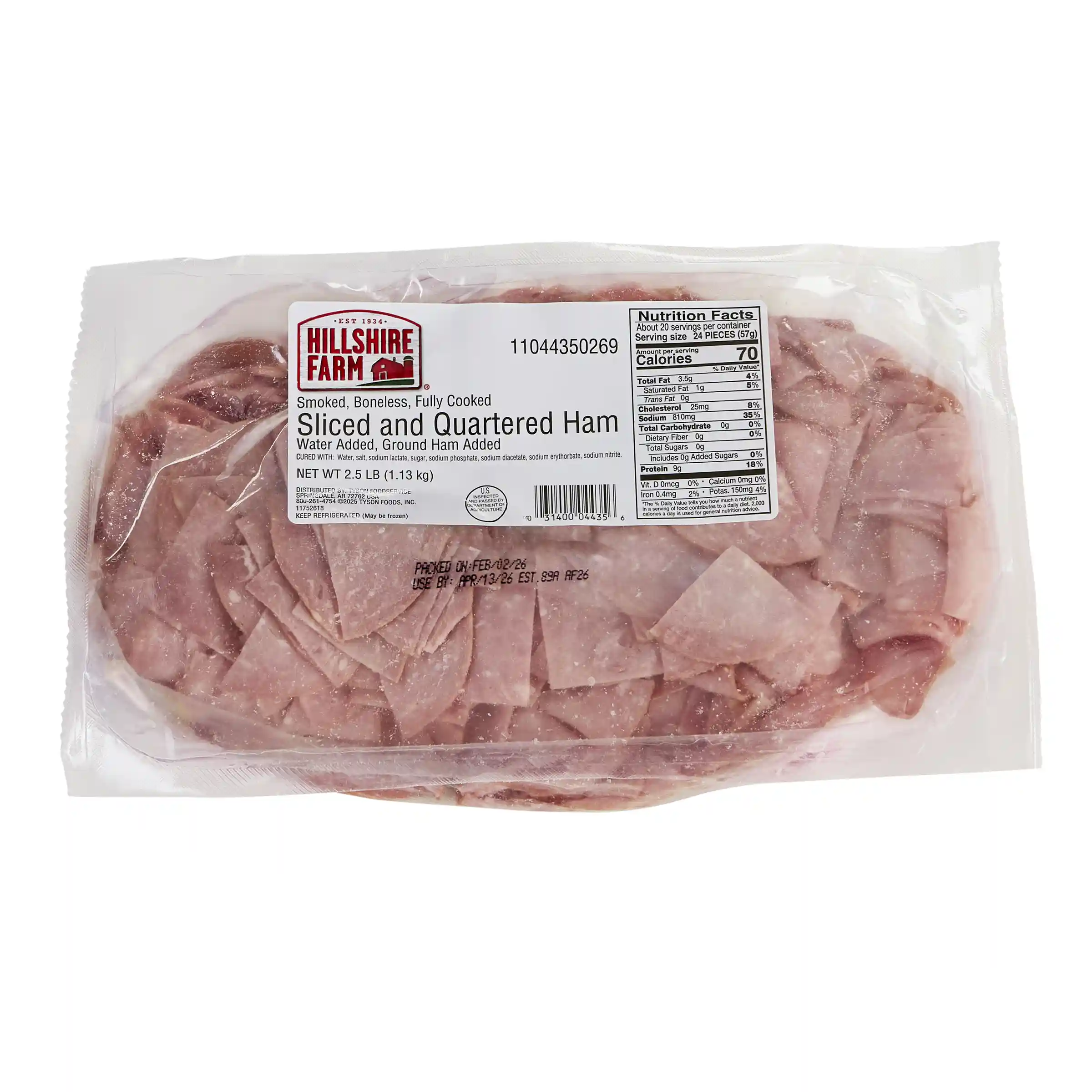 Hillshire Farm® Fully Cooked Smoked Boneless Sliced and Quartered Ham_image_3