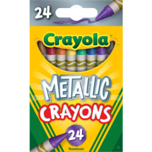 Metallic Crayons, 24 Colors