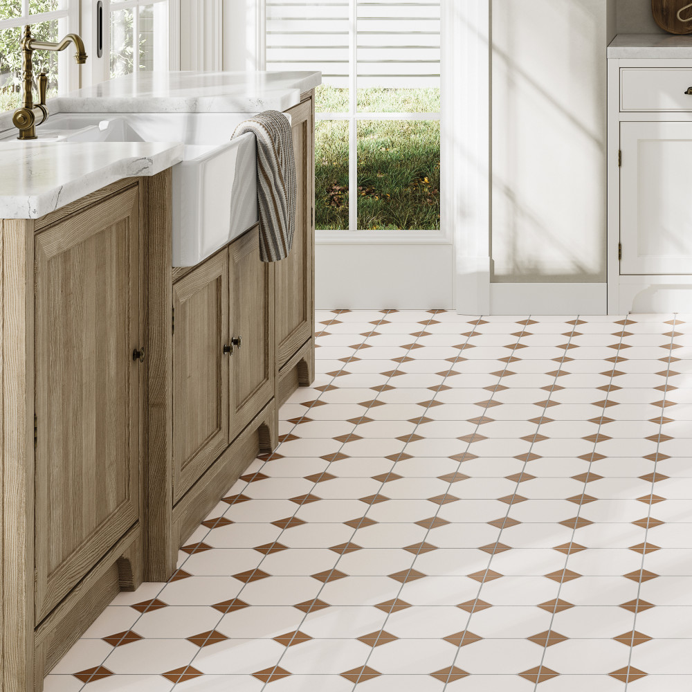 Canterbury Terra 12-7/8 in. x 12-7/8 in. Porcelain Floor and Wall Tile