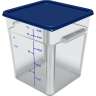 Carlisle, Squares Food Storage Container Lid 12 - 22 qt, Royal Blue, 6/Case