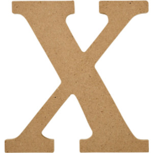 MDF Letter, X, 5 Inch