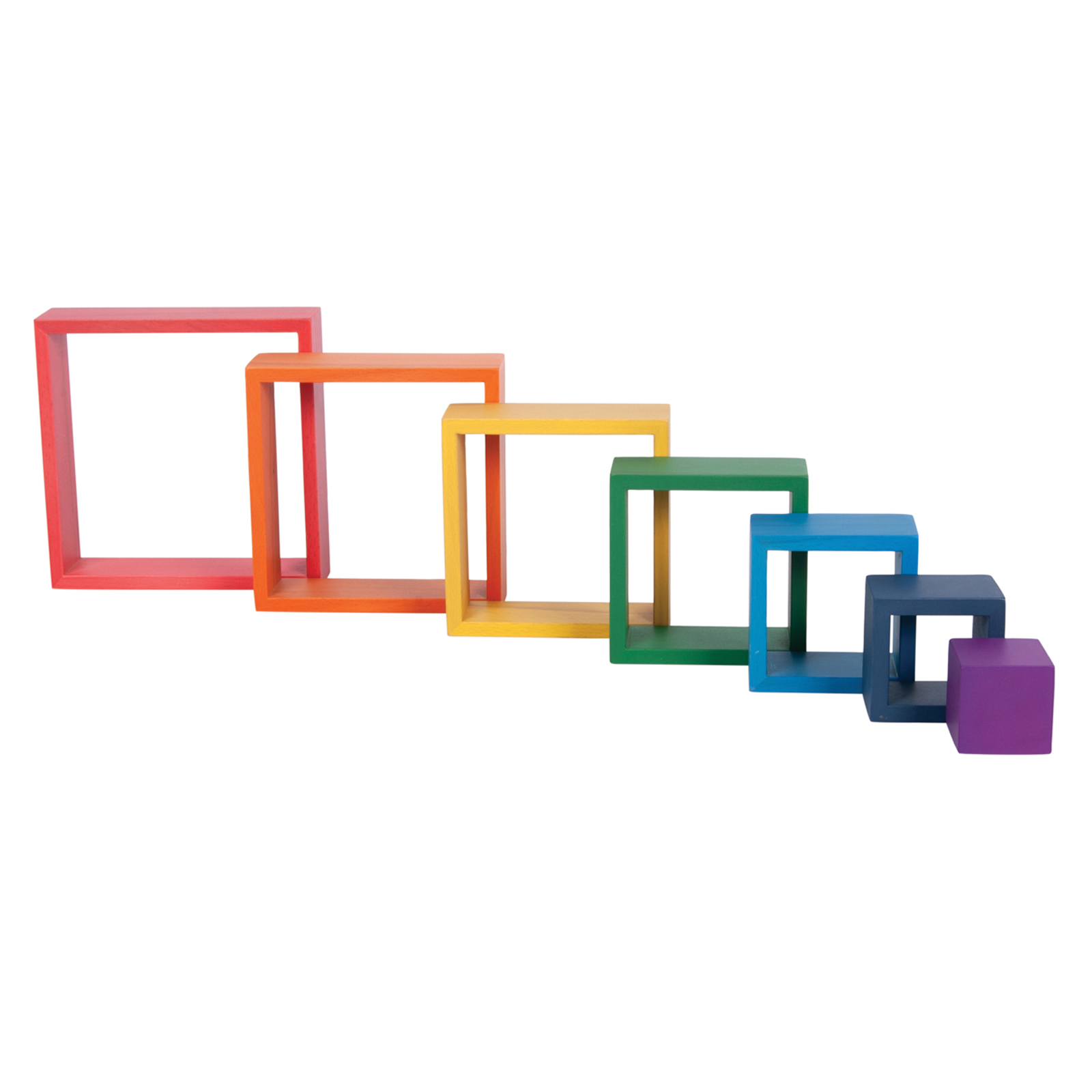 TickiT Wooden Rainbow Architect Squares - Set of 7 image number null