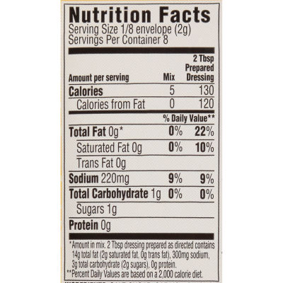 Good Seasons Zesty Italian Dressing & Recipe Mix, 0.6 oz Packet