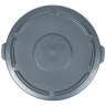 Rubbermaid Commercial, BRUTE, Self-Draining, Round, Resin, 55 gal, Gray, Receptacle Lid