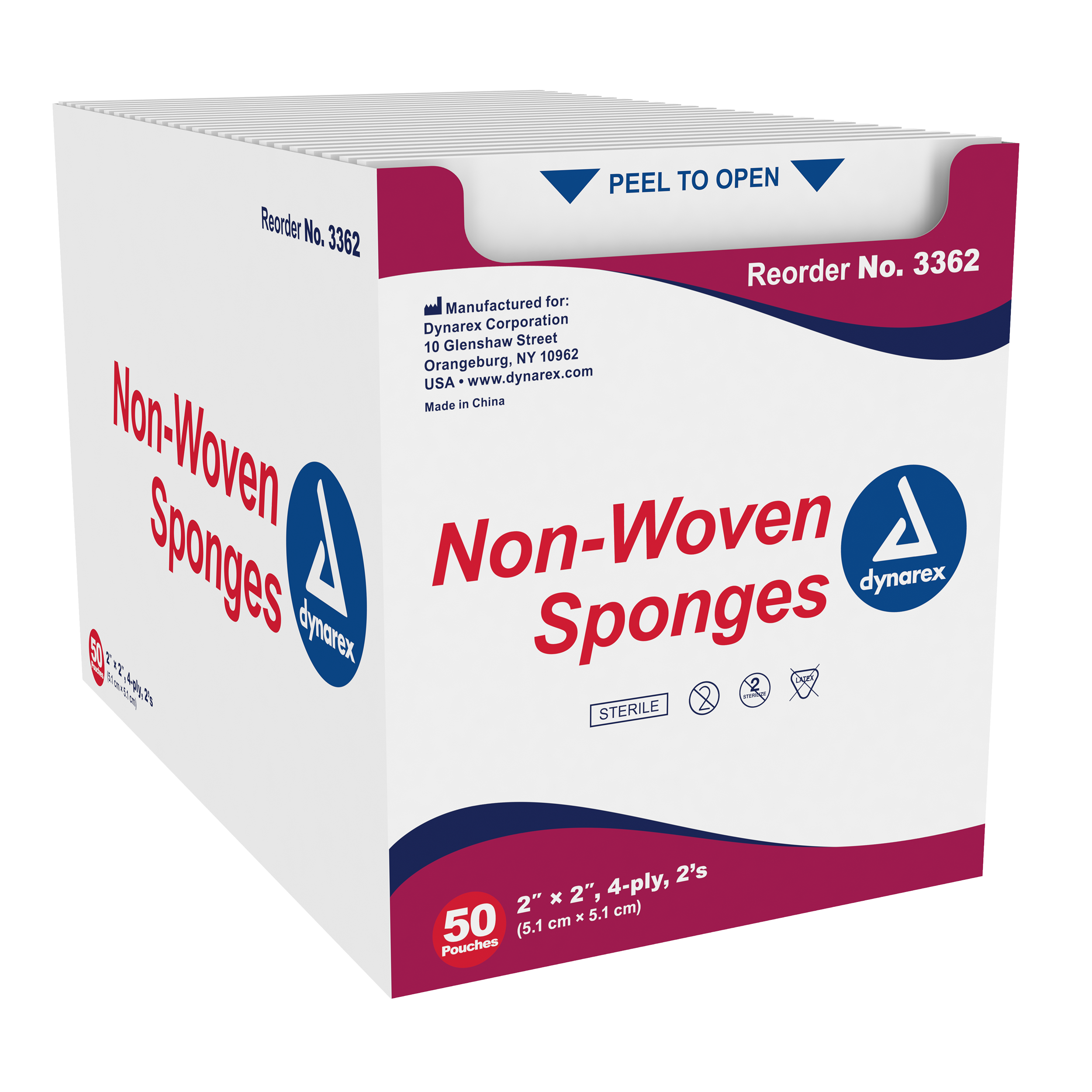 Non-Woven Sponge Sterile 2%27s, 2