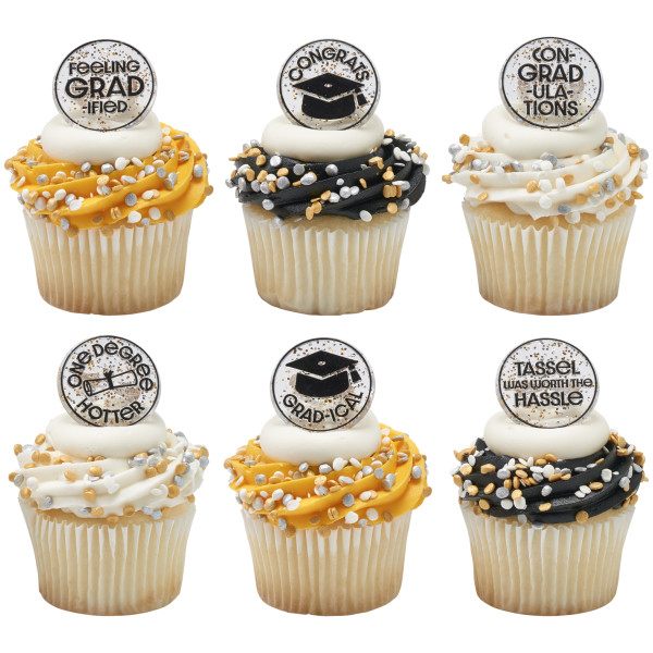 Confetti Grad Cupcake Rings