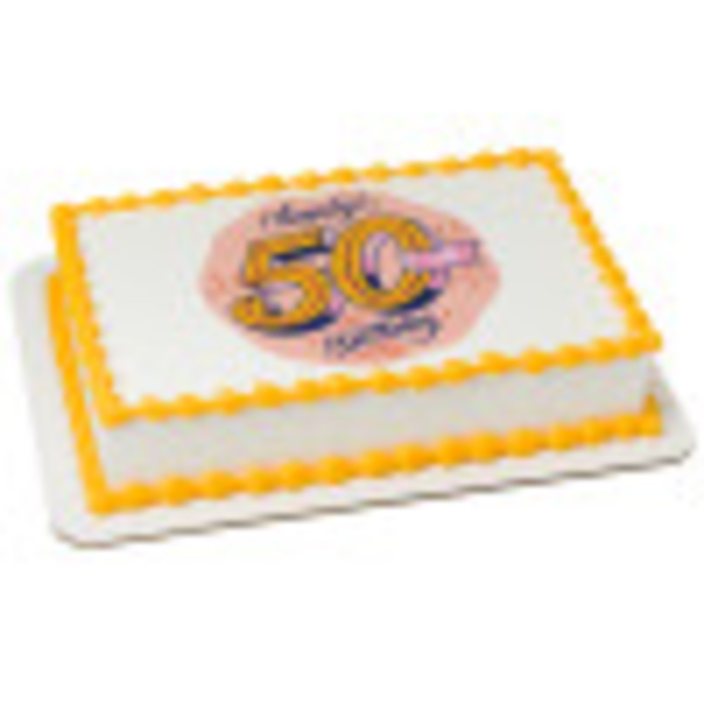 Order 50th Birthday Edible Image® by PhotoCake® Cake from MEIJER 203