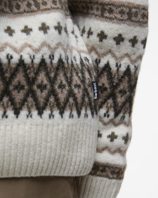 Hase Fair Isle Crew Neck Jumper Whisper White