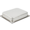 Half-size 2 ½-inch-deep Super Pan V® stainless steel steam table pan with Steel Coat x3™ nonstick coating