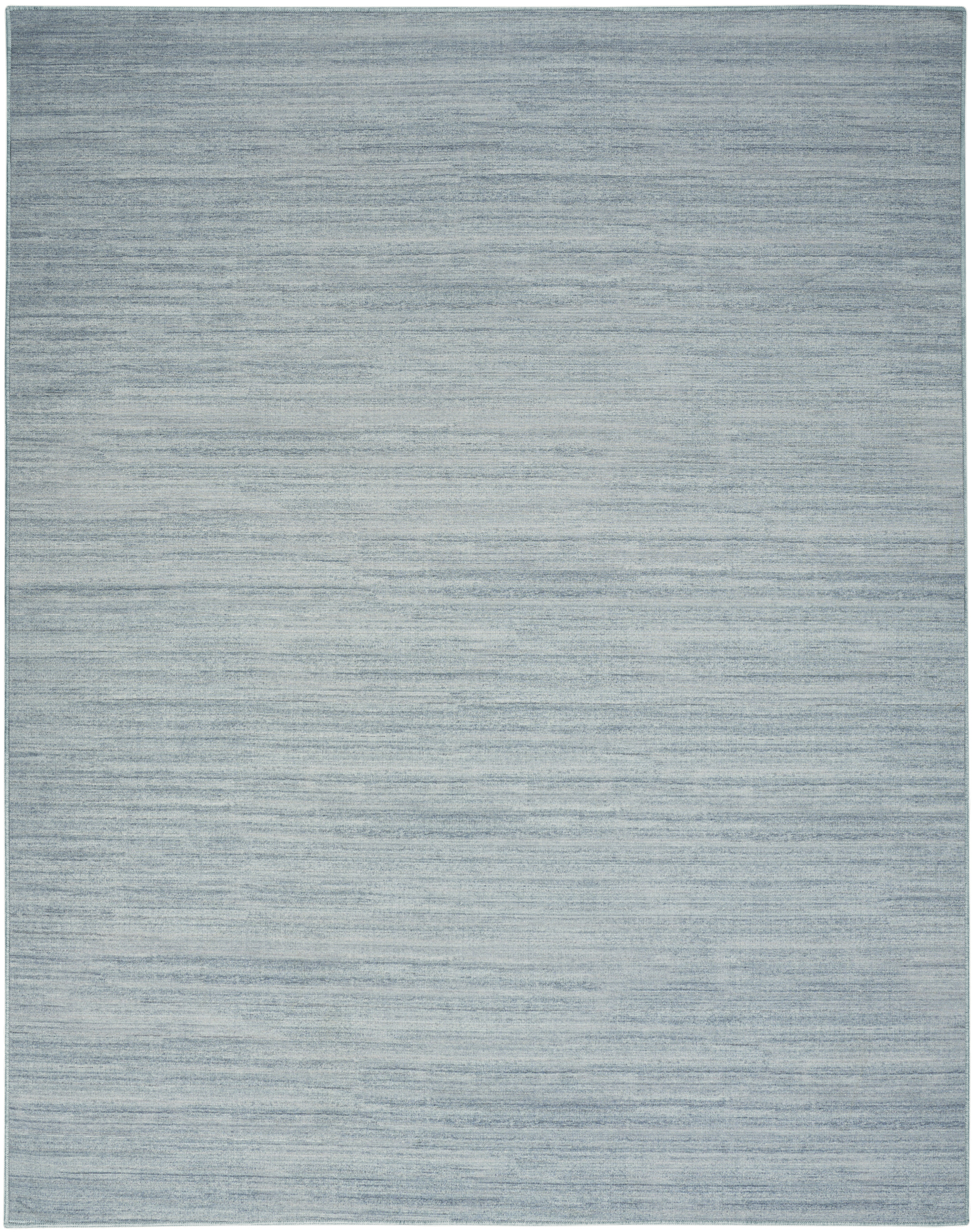 Nourison Washable Essentials 6' x 9' Aqua Modern Indoor Rug