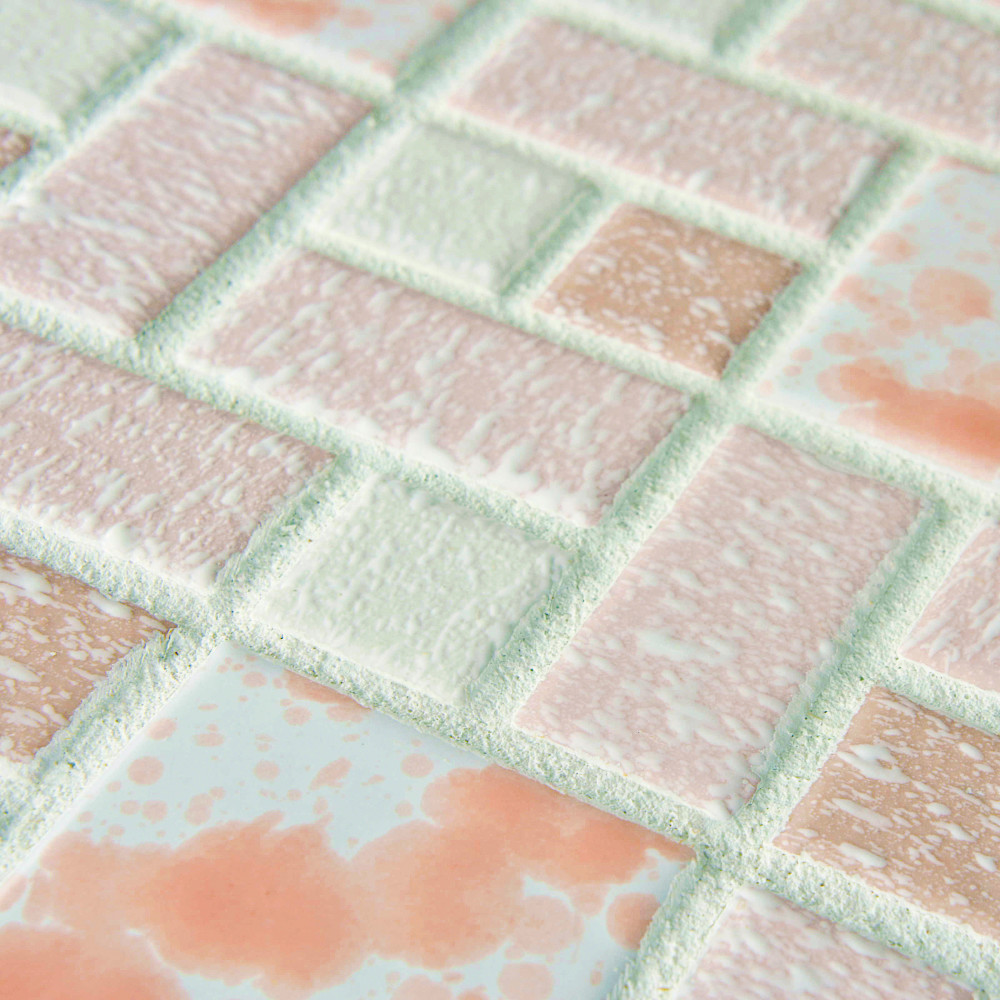 University Pink 11-3/4 in. x 11-3/4 in. Porcelain Mosaic Tile